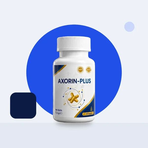 Axorin Plus ambalajı: prostat ve rahat idrar için kapsül
