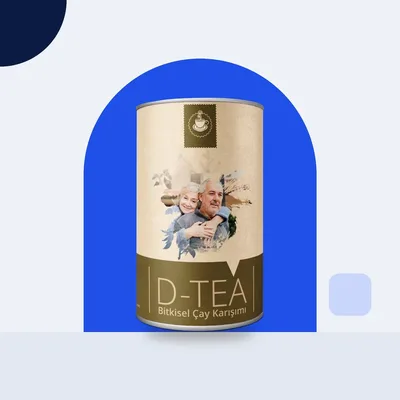 D-tea ambalajı: şeker takibi yapanlar için demlenen karışım