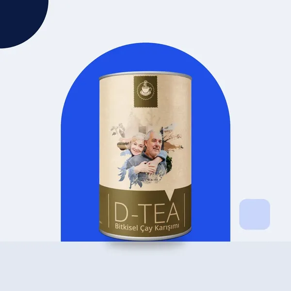 D-tea ambalajı: şeker takibi yapanlar için demlenen karışım