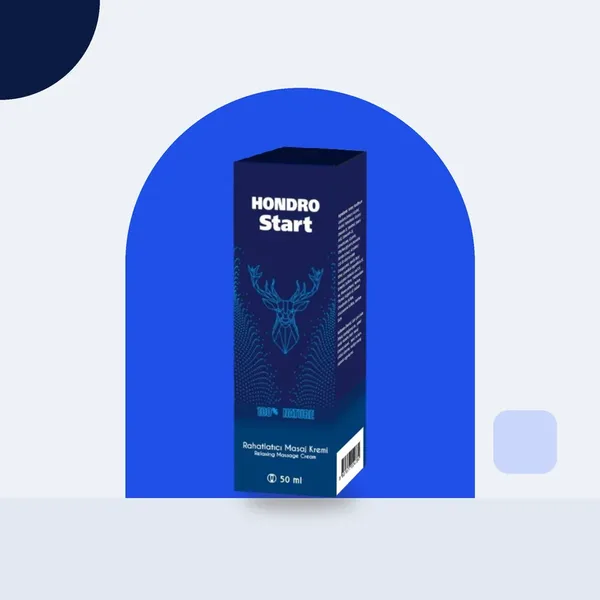 HondroStart ambalajı: eklemler ve kaslar için masaj kremi