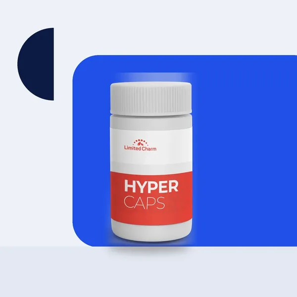 Hyper Caps ambalajı: tansiyon takibi yapan yetişkinler için