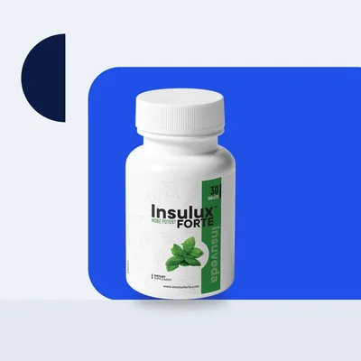 Insulux Forte ambalajı: şeker takibi yapan yetişkinler için